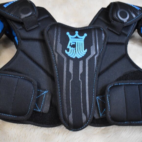 Brine Youth Uprising II Lacrosse Shoulder Pads Chest Protector Size Small Black - Picture 4 of 9